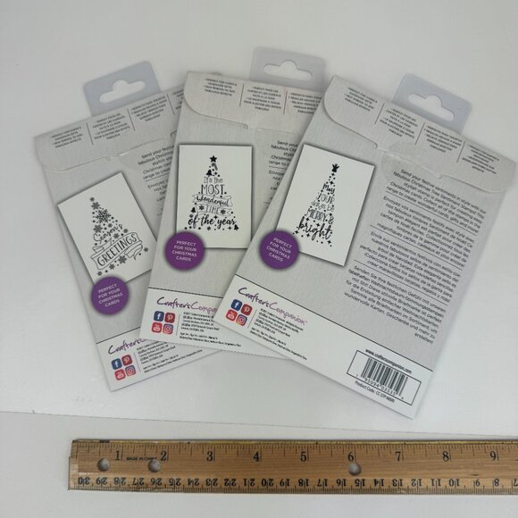 6 Christmas Holiday Crafters Companion Photopolymer Stamp Card Making Craft READ - Picture 8 of 12